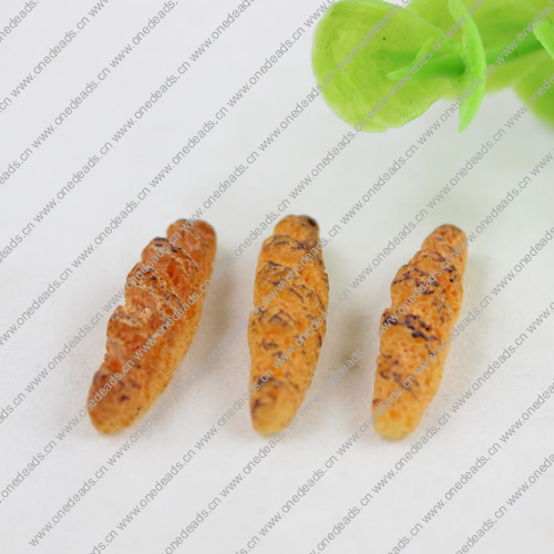 Flat Back Resin Bread Cookies Cabochons Jewelry Fit Mobile Phone Hairpin Headwear Yearning DIY Accessories 26x6mm