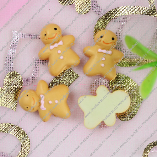 Flat Back Resin Cute Cookies Cabochons Jewelry Fit Mobile Phone Hairpin Headwear Yearning DIY Accessories 16x13mm