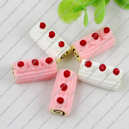 Flat Back Resin Cute Cake Cabochons Jewelry Fit Mobile Phone Hairpin Headwear Yearning DIY Accessories 20x10mm