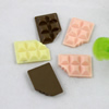 Back Resin Milk Chocolate Cabochons Jewelry Fit Mobile Phone Hairpin Headwear Yearning DIY Accessories 17x12mm