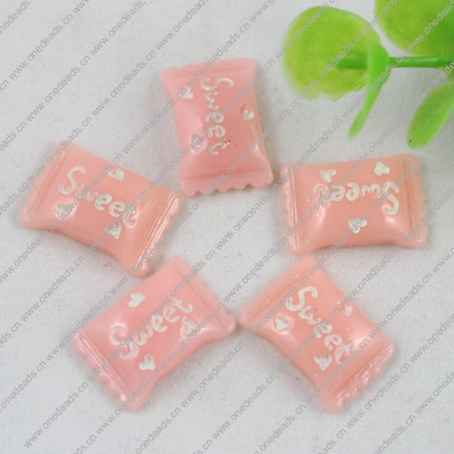 Back Resin Cute Sweets Cabochons Jewelry Fit Mobile Phone Hairpin Headwear Yearning DIY Accessories 18x12mm