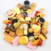 Back Mix Styles Resin Cookies Cabochons Jewelry Fit Mobile Phone Hairpin Headwear DIY Accessories 10-30mm