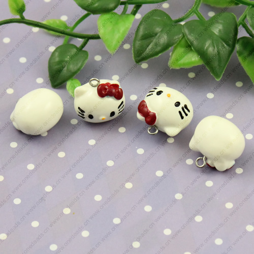 Resin Animal Small Cat Pendants & Charms For Children DIY Jewelry Necklace & Bracelet Accessories 18mm