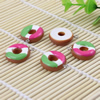 Resin Cute Tricolor Donuts Pendants & Charms For Children DIY Jewelry Necklace & Bracelet Accessories 22mm
