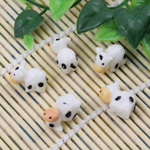 Flat Back Resin Animal Milk Cow Cabochons Jewelry Fit Mobile Phone Hairpin Headwear DIY Accessories 18mm