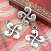 Pendant. Fashion Zinc Alloy jewelry findings. 38x32mm. Sold by KG
