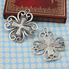 Pendant. Fashion Zinc Alloy jewelry findings. Cross 59x54mm. Sold by KG
