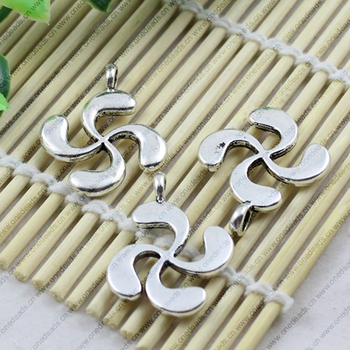 Pendant. Fashion Zinc Alloy jewelry findings. 30x23mm. Sold by KG