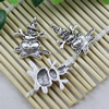 Pendant. Fashion Zinc Alloy jewelry findings. Snwmen 28x22mm. Sold by KG