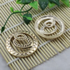 Pendant. Fashion Zinc Alloy jewelry findings. Flat Round 50x45mm. Sold by KG
