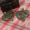 Pendant. Fashion Zinc Alloy jewelry findings. Leaf 73x62mm. Sold by KG
