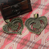 Pendant. Fashion Zinc Alloy jewelry findings. Leaf 73x62mm. Sold by KG