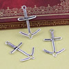 Pendant. Fashion Zinc Alloy jewelry findings. Anchor 38x24.5mm. Sold by KG