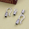 Clasps, Zinc Alloy Jewelry Findings Lead-free, 12x5.5mm 18x9mm, Hole:4mm, Sold by KG 