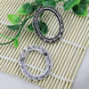 Zinc Alloy Brooch Settings, Outside diameter:51x40mm, Interior diameter:39x30mm, Sold by PC									