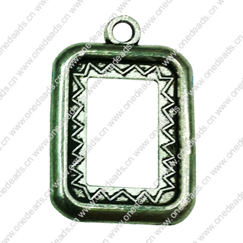 Zinc Alloy Cabochon Settings. Fashion Jewelry Findings. 18x28mm Inner dia:19x13.5mm. Sold by Bag