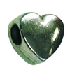 Europenan style Beads. Fashion jewelry findings. Heart 11.5x12mm, Hole size:4.5mm. Sold by Bag 
