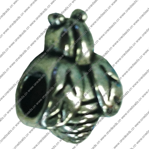 Europenan style Beads. Fashion jewelry findings. Animal 12x15mm, Hole size:5mm. Sold by Bag 