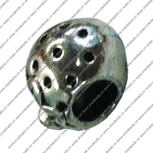 Europenan style Beads. Fashion jewelry findings.  12x10mm, Hole size:5mm. Sold by Bag 