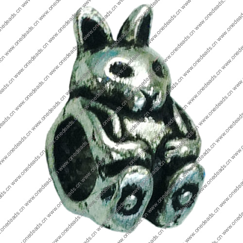 Europenan style Beads. Fashion jewelry findings. Animal 14x8mm, Hole size:5mm. Sold by Bag 