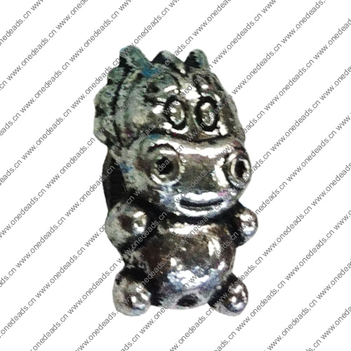 Europenan style Beads. Fashion jewelry findings.  Animal 14x8.5mm, Hole size:5mm. Sold by Bag 