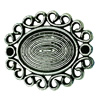 Zinc Alloy Cabochon Settings. Fashion Jewelry Findings. 25x28mm Inner dia:18x13mm. Sold by Bag
