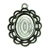 Zinc Alloy Cabochon Settings. Fashion Jewelry Findings. 23x32mm Inner dia:18x13mm. Sold by Bag