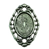 Zinc Alloy Cabochon Settings. Fashion Jewelry Findings. 35x23mm Inner dia:18x13mm. Sold by Bag