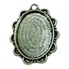 Zinc Alloy Cabochon Settings. Fashion Jewelry Findings. 25x33mm Inner dia:18x25mm. Sold by Bag