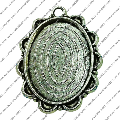 Zinc Alloy Cabochon Settings. Fashion Jewelry Findings. 25x33mm Inner dia:18x25mm. Sold by Bag
