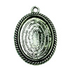 Zinc Alloy Cabochon Settings. Fashion Jewelry Findings. 23x34mm Inner dia:18x25mm. Sold by Bag