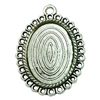 Zinc Alloy Cabochon Settings. Fashion Jewelry Findings. 27x38mm Inner dia:18x25mm. Sold by Bag