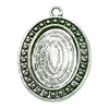 Zinc Alloy Cabochon Settings. Fashion Jewelry Findings. 28x39mm Inner dia:18x25mm. Sold by Bag
