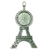 Zinc Alloy Cabochon Settings. Fashion Jewelry Findings. 36x70mm Inner dia:20mm. Sold by Bag
