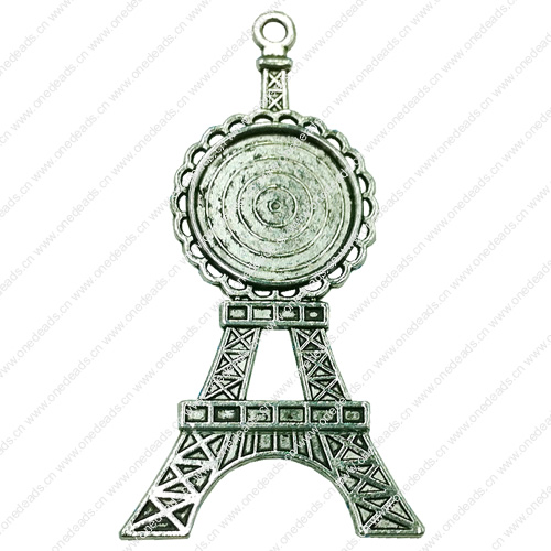 Zinc Alloy Cabochon Settings. Fashion Jewelry Findings. 36x70mm Inner dia:20mm. Sold by Bag