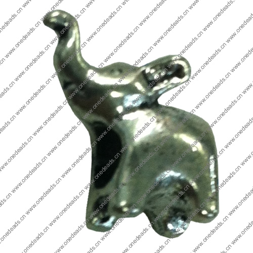 Europenan style Beads. Fashion jewelry findings. Animal 14x16mm, Hole size:4.5mm. Sold by Bag 