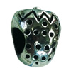 Europenan style Beads. Fashion jewelry findings. Fruit 11x9mm, Hole size:4.5mm. Sold by Bag 