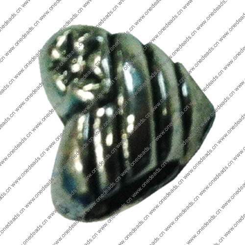 Europenan style Beads. Fashion jewelry findings. Heart 9x8mm, Hole size:5mm. Sold by Bag 