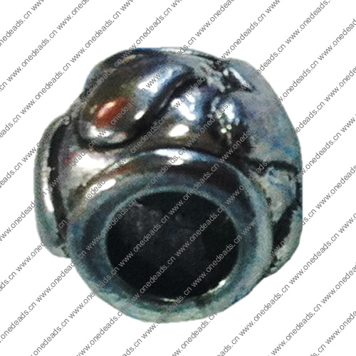 Europenan style Beads. Fashion jewelry findings.  10x8mm, Hole size:5mm. Sold by Bag 