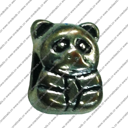 Europenan style Beads. Fashion jewelry findings. Animal 12x9mm, Hole size:4.5mm. Sold by Bag 
