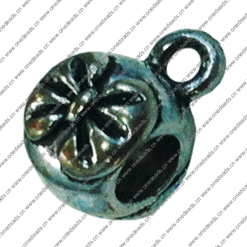 Europenan style Beads. Fashion jewelry findings.  12x7mm, Hole size:4.5mm. Sold by Bag 