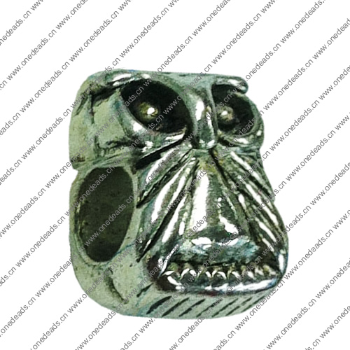 Europenan style Beads. Fashion jewelry findings. Animal 12.5x8.5mm, Hole size:4.5mm. Sold by Bag 