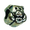 Europenan style Beads. Fashion jewelry findings. Animal 10.5x10mm, Hole size:4.5mm. Sold by Bag 
