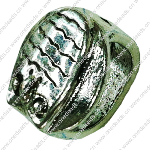 Slider, Zinc Alloy Bracelet Findinds,12x9mm, Hole size:10x6.5mm, Sold by Bag  