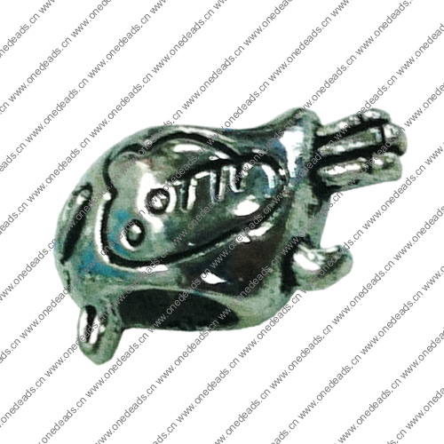Europenan style Beads. Fashion jewelry findings. Animal 14x10mm, Hole size:4.5mm. Sold by Bag 