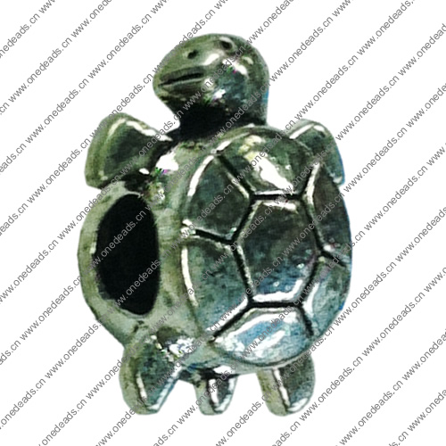 Europenan style Beads. Fashion jewelry findings. Animal 17x13mm, Hole size:5mm. Sold by Bag 