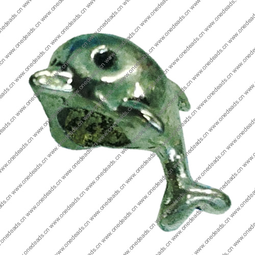 Europenan style Beads. Fashion jewelry findings. Animal 15x7mm, Hole size:5mm. Sold by Bag 