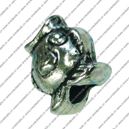 Europenan style Beads. Fashion jewelry findings. Animal 14x12mm, Hole size:5mm. Sold by Bag 