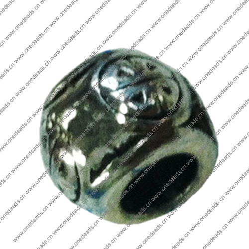Europenan style Beads. Fashion jewelry findings. 9x8mm, Hole size:5mm. Sold by Bag 