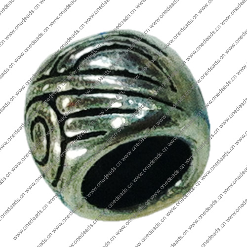 Europenan style Beads. Fashion jewelry findings. 7x10mm, Hole size:6mm. Sold by Bag 